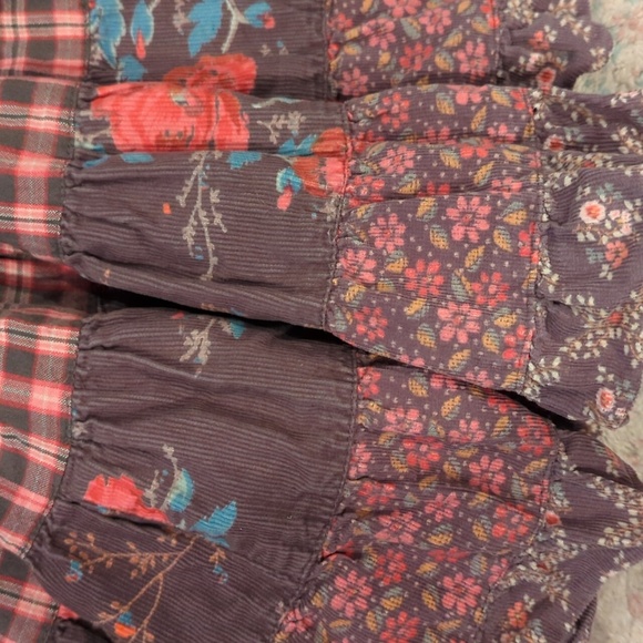 Room Seven Girls Size US 7 Dress Tiered Patchwork Boho Cowgirl Country - Picture 9 of 10